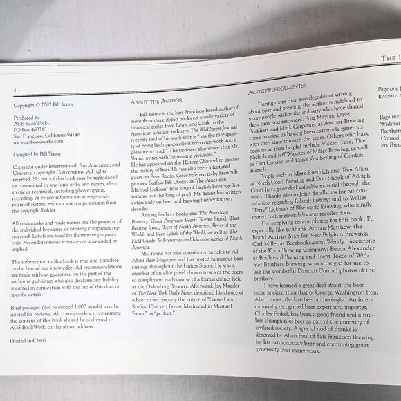 The History Of Beer in America Book Wide Format, Bill Yenne - Picture 5 of 6